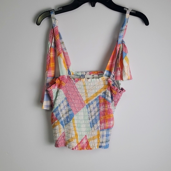 BP Colorful Smocked Top Size Small - Picture 1 of 6